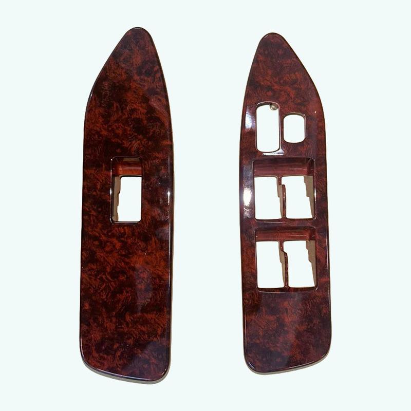 LC100 FJ100 Interior Wooden Window Switch Lifter Panel Cover For Toyota Land Cruiser 100 2003 2004 2005 2006 2007 08 Accessories
