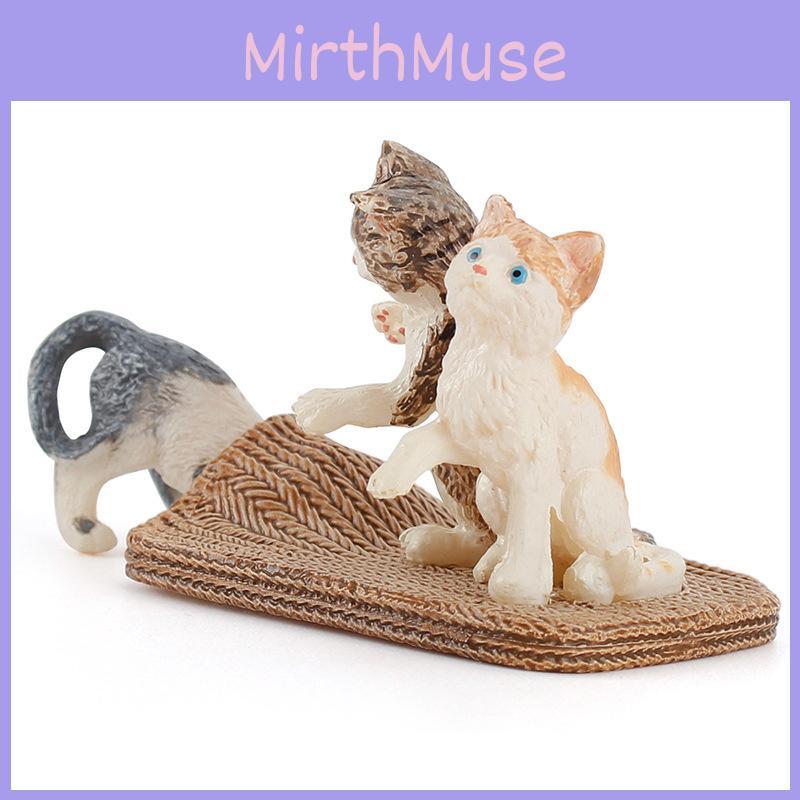 Creative Cat Model Figurine Pvc Collectible Desk Decor For Pet Lovers
