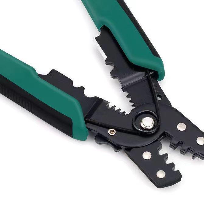 Multifunctional Electrician's Pliers: Crimping, Wire Stripping, and Terminal Pressing Tool