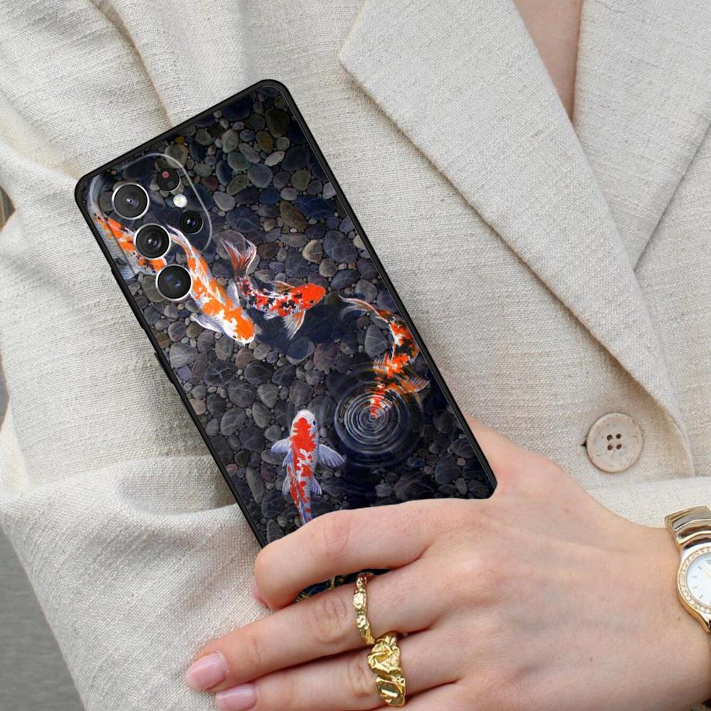 KOI CARP FISH Cell Phone Case for Samsung Galaxy S26 Ultra S25 S24 S23 S22 S21 S20 Note10 Cover