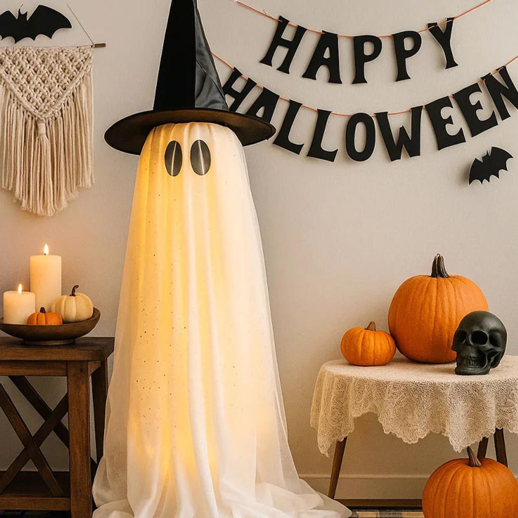 Halloween Decorations Outdoor,Halloween Party Decorations Indoor,Spooky Decor With Remote Control String Lights,Halloween Lights For Porches