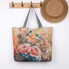 Bohemian Embroidered Tote Bag With Polyester Lining For Women And Casual Outings