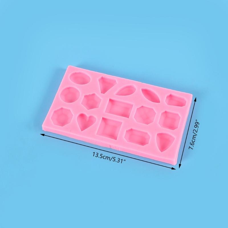 Geometric Gem- Green Bean Cake Chocolate Cake Fondant Mold Diy Baking Manual Mold Food Grade Silicone Fondant Mould