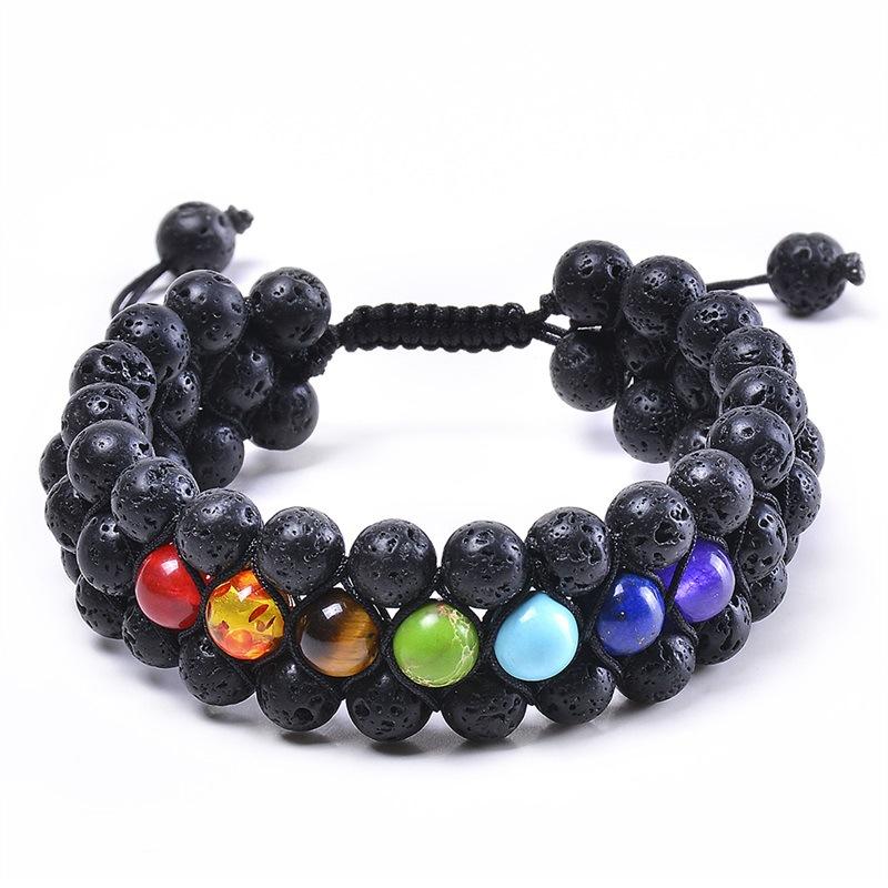 JYL TS Bracelet Three Layer Yoga Adjustable Design Enhances Flexibility & Calm Three-layer seven-vein кембридж синий