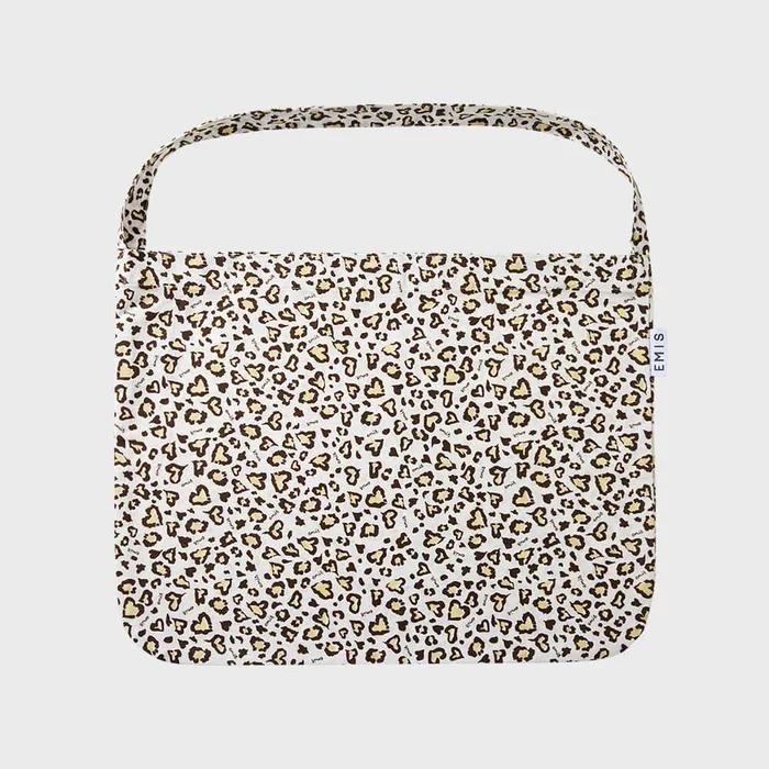 LOGO LEOPARD ECO BAG-IVORY
