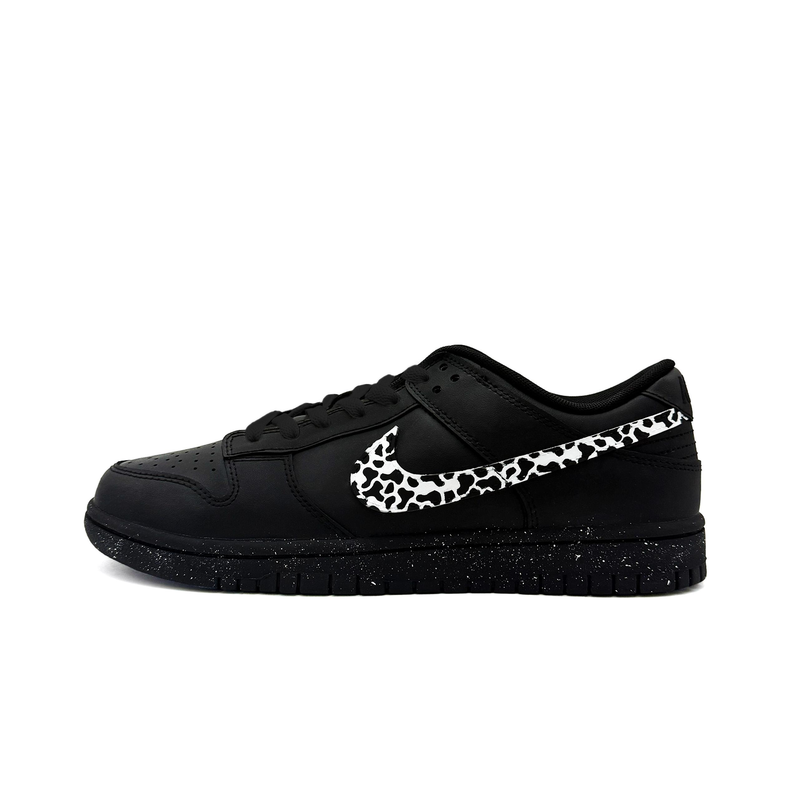 

Nike Dunk Ink White Spot Leather Low top Skateboard Shoes Men s White Black IO7606-010(Team471-) 44