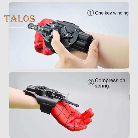 Ηλεκτρικός Εκτοξευτής Ιστού Αράχνης με Γάντι Βεντούζες Μαγνήτες Κατσαβίδι Επαναφορτιζόμενος Παιδικός Εκτοξευτής Νήματος Παιχνίδι Εκτόξευσης Ιστού Δώρο για Φαν της Ταινίας