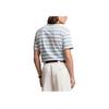 Polo Ralph Lauren Letter Logo Printed Striped Crew Neck Short Sleeve T-Shirt Men T-Shirt Blue 710941840-001
