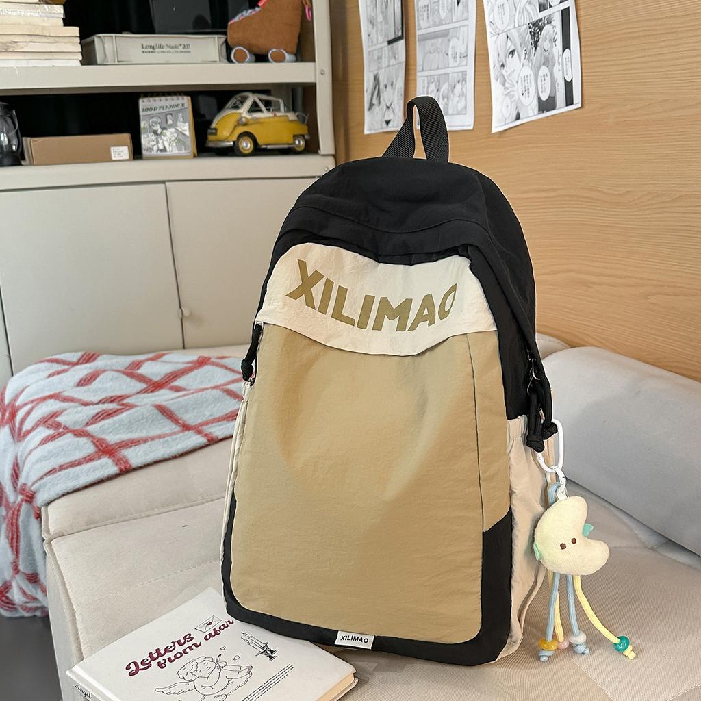 Schoolbag trendy Korean version large-capacity student schoolbag 1011 winter new ins high-value outdoor travel versatile backpack