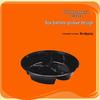 WEISHENG 1000ml Round 3-Compartment Disposable Takeout Food Containers (150 pcs)