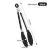 High-Temperature Resistant 430 Stainless Steel Anti-Scald BBQ Tongs for Outdoor and Kitchen Use