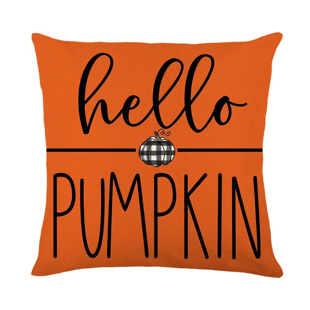 Herbst Herbst Kürbis Kissenbezug für Sofa Überwurf Kissenbezug Feiertag Leinen Leinen Kissenbezug Heimdekoration Thanksgiving Tag