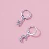 Minimalist Elegant Star Moon Earrings Geometric Alloy Jewelry Perfect Gifting For