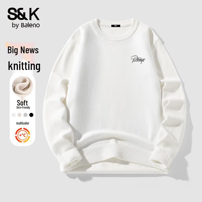 Baleno S&K Series Men's Letter Pattern Crew Neck Sweater