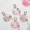 Colorful Hello Kitty Cartoon Cat Pendant Keychain - Cute Bag Charm for Girls