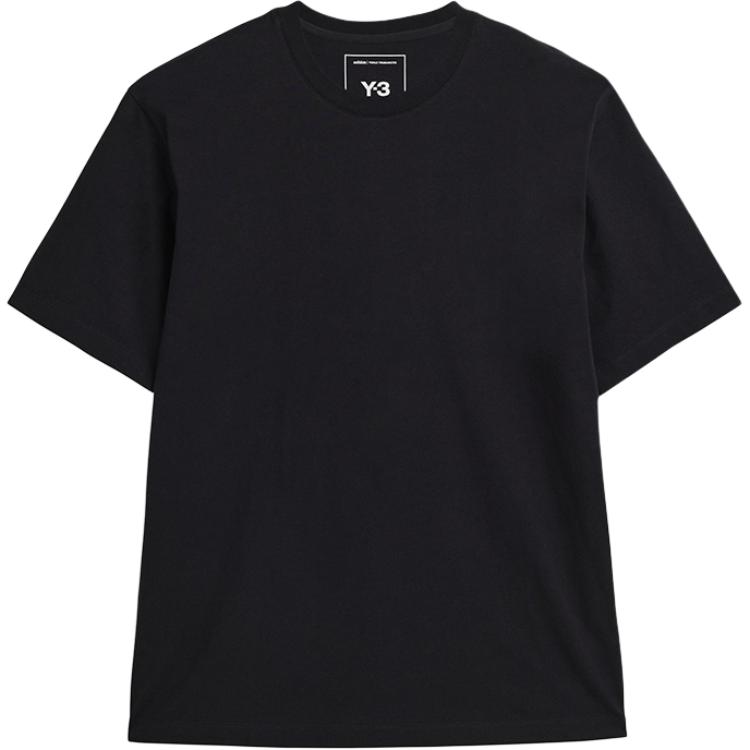 Y-3 Short-Sleeve Tee Black Unisex Tops JX4745