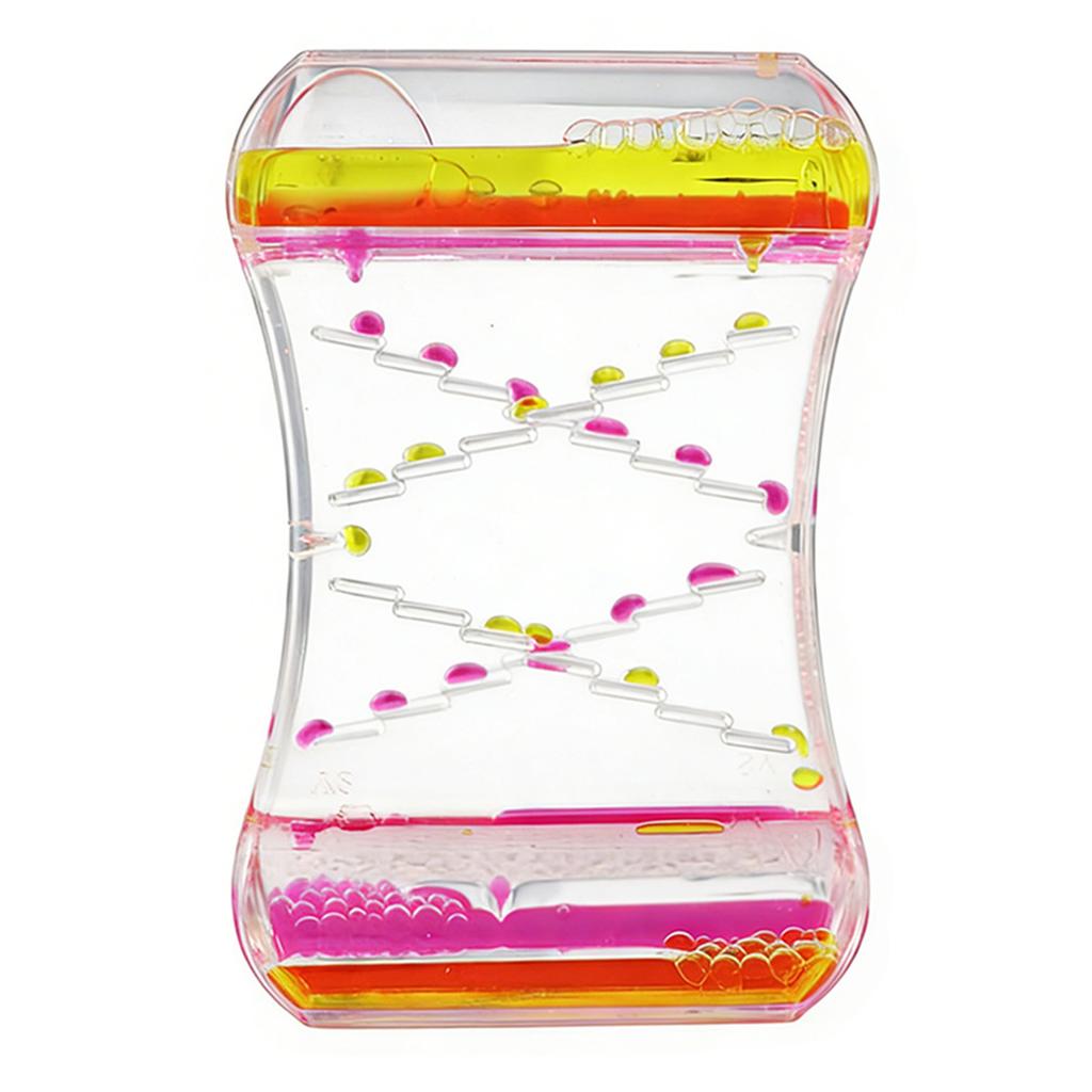 Timer a Movimento Liquido con Bolle Timer Liquido Giocattolo Sensoriale Clessidra ad Acqua per Ufficio/Casa Strumento Sensoriale Coinvolgente per Bambini
