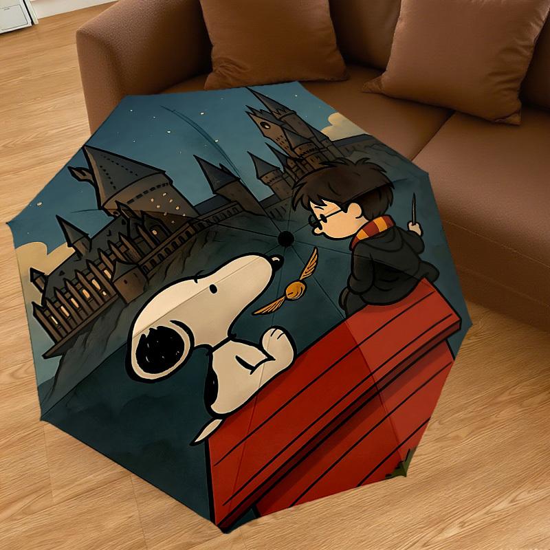 1PC Warner Snoopy Harry Potter Umbrella-8-Rib Reinforced, Automatic Open, Lightweight-A101