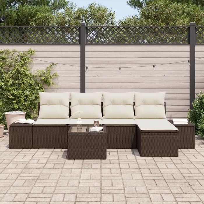 VidaXL Ensemble de canapés de jardin de 5 pièces avec coussins gris en poly rattan 3347028