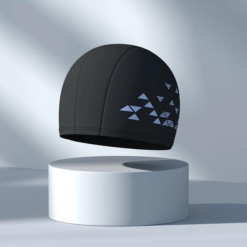 Swimming Caps for Men Women Elastic Nylon Ear Protection Long Hair Swimming Pool Hat Waterproof Bathing Caps Swim Accessories