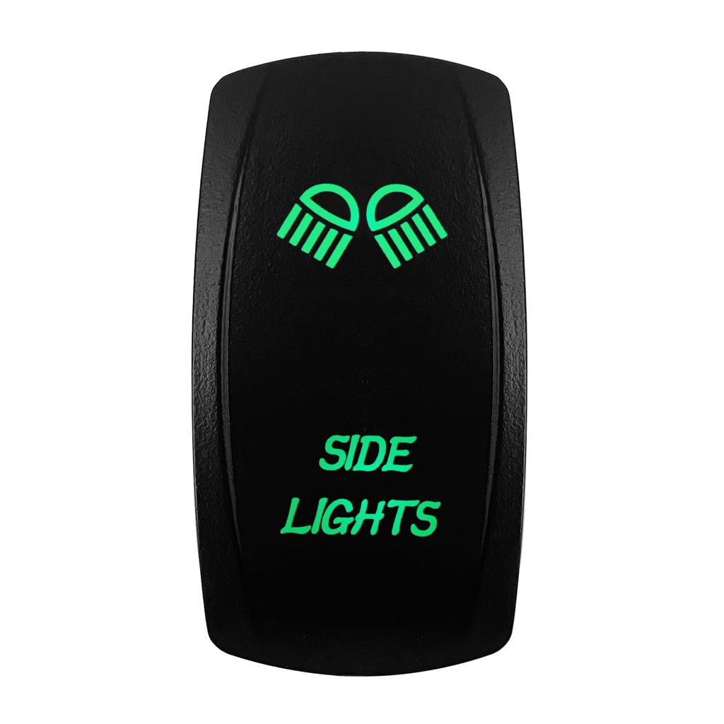 Boat Car Rocker Switch 12V/24V Waterproof Green Led SPST DPDT 20A for ARB/CARLING/NARVA/4x4 Pickup Truck JCB Machine Relays 5