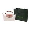 LONGCHAMP Le Pliage 17 Eco-Friendly Zipper Handle Women's Handbag Recycled Canvas In Paper Color 34175089555