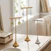 Aluminum Zinc Zinc Alloy T-Shape Earring Display Stand Dangle Jewelry Ring Organizer Jewelry Storage