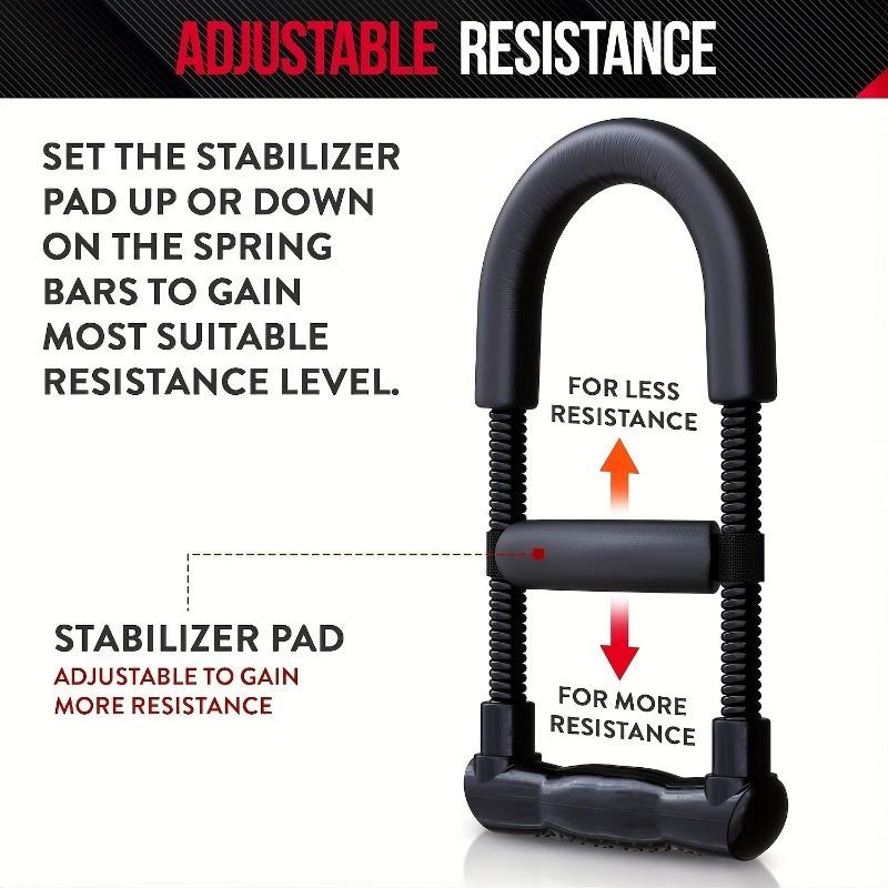 Power Wrists and Strength Exerciser Forearm Strengthener Adjustable Hand Grips Fitness Workout Arm Training Equipment