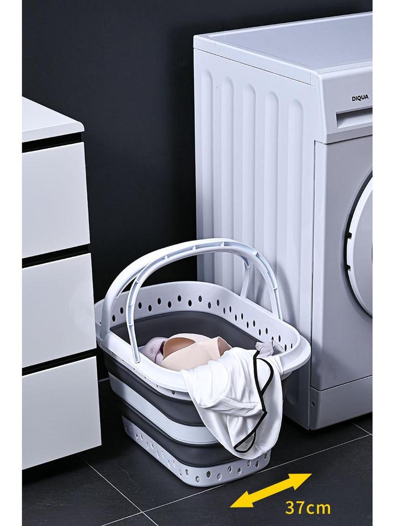 Portable Folding Laundry Basket - Large Capacity and Durable Design for Versatile Storage