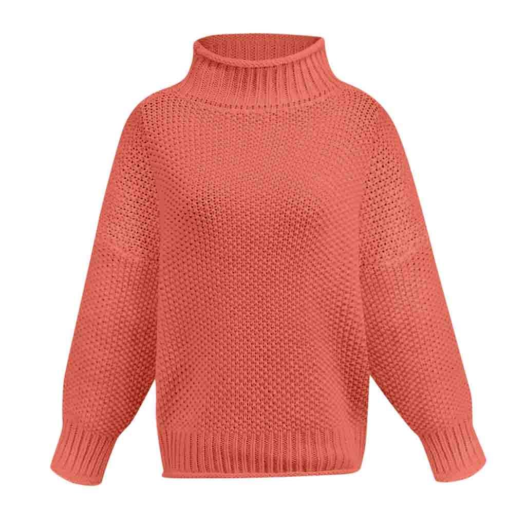 Womens Off The Shoulder Sweater Casual   Knitted Loose Long Sleeve Pullover