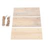 3 Pack Wooden Wall Shelf Set Floating Shelves for Bedroom Bathroom Kitchen Storage   with Rope Easy Installation Holds Wall Hanging Rack