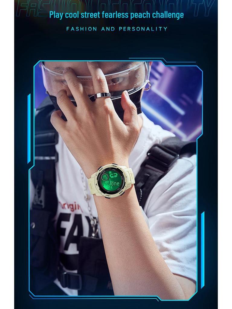 Sanda Electronic Fashion Sports Watch: Multifunctional, Stylish, Unisex, Single Display