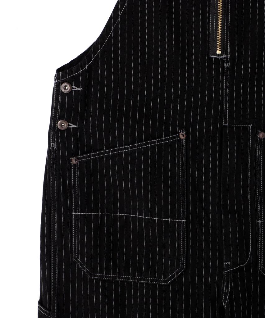 Schott OLD HICKORY DENIM Size OVERALLS, Men's, XL, 010, Black, 782-5911003