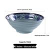 Gannian Melamine Blue and White Noodle Bowl