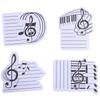 10Pcs/Set Various Music Shapes Music Note Sticky Notes Message Paper  Teen/Adult/ Girls