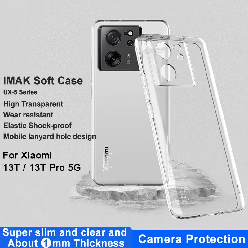 IMAK UX-5 Series for Xiaomi 13T/13T Pro Clear Case Anti-scratch TPU Cover (Slim Style)