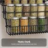 Three-Tier Kitchen Seasoning Rack Black Organizer Space-Saving