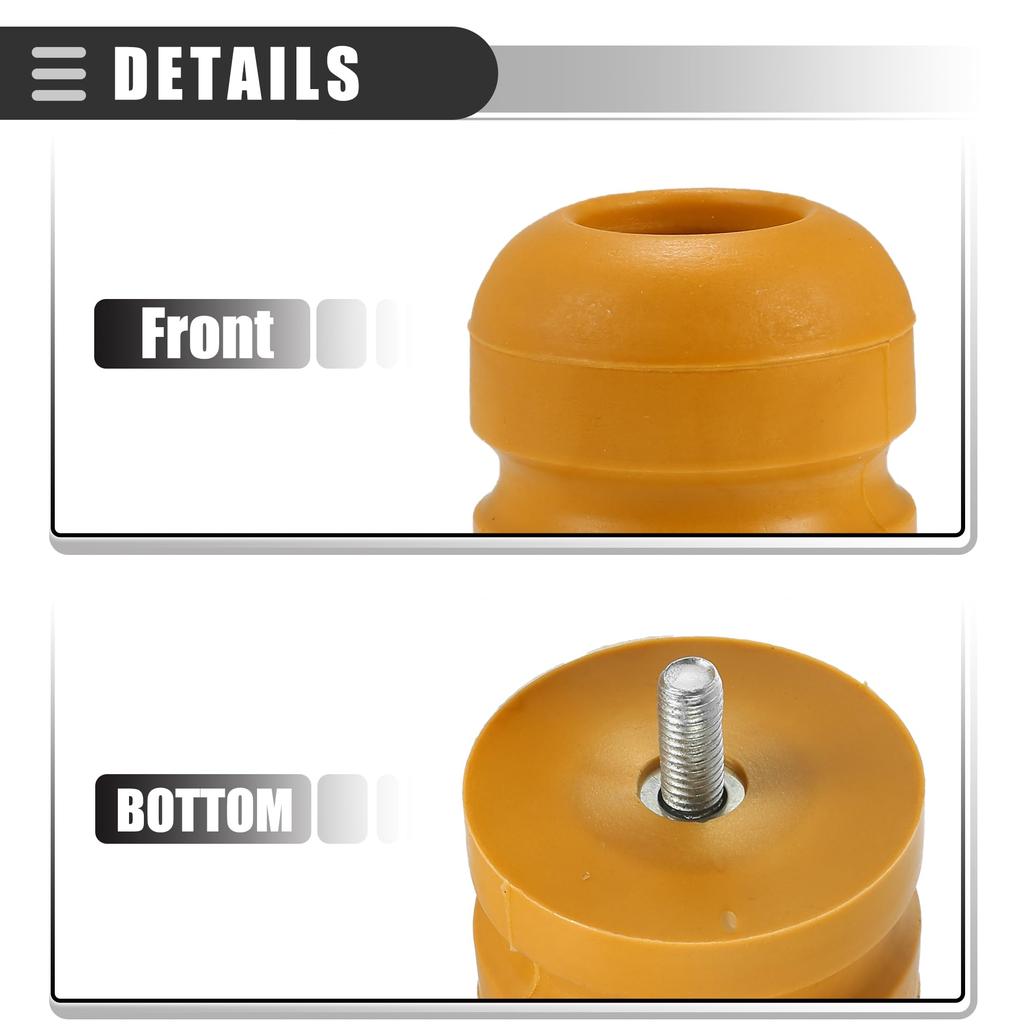 Motoforti Auto Gummi Vorder- und Hinterradaufhängung Anschlagpuffer Nr. 1349805/1923654 Gelb (2 Stück)