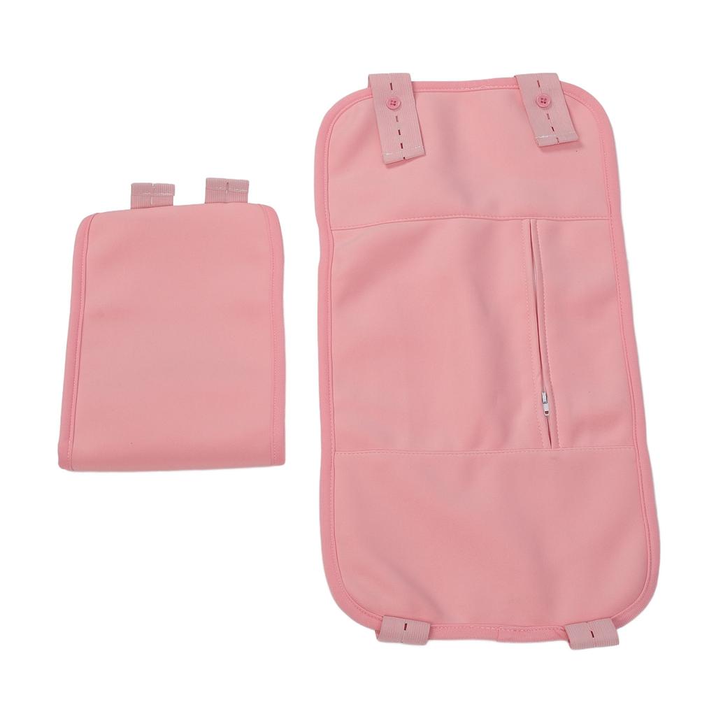 2pcs Castor Oil Packs Set Body Relaxing Hot Cold Compress Reusable Castor Oil Wrap for Waist Legs Button Closure