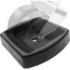 Dual Trailer Wheel Dock Swirl Jack Caster 6" Wheel Chock Stopper | Reinforced Rubber/4000lbs Capacity, Travel Trailer Tongue Jack Double Wheel