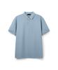 HERVINO Basic Cool Cotton Collared Short Sleeve Tee [Sky Blue] (Type B)
