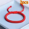 Red Rope Braided Bracelet Lucky Men Women Thread Black Bracelets Bangles Handmade Wristband Jewelry Friendship Couple Lover Gift