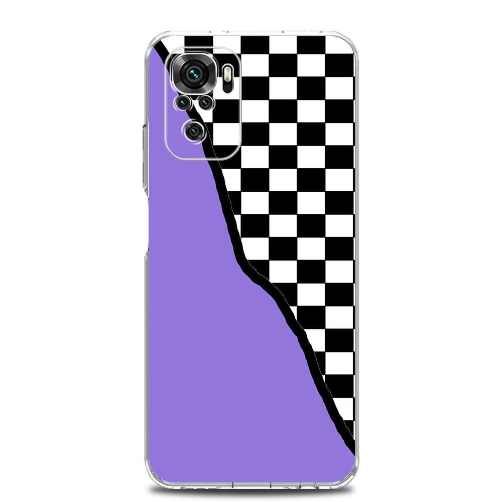 Phone Case For Xiaomi Redmi Note 14 13 12 4G 9S 9 10 11 Pro Plus 5G 14C 13C 12C 10C 9A Clear Soft TPU Cover Chess Board Art