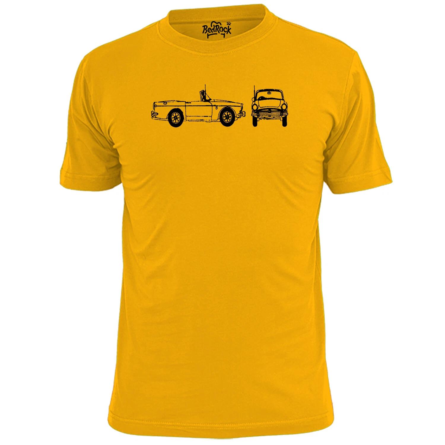 Mens Sunbeam Tiger 1965 Blueprint T shirt Classic Car Vintage XL