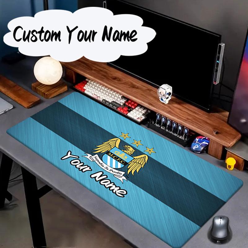 Custom Name Mouse pad Manchester City Crest Mouse pad, Gaming Mouse Pad, keyboard pad, Desk Decor for computer notebook Fan Birthday Gift