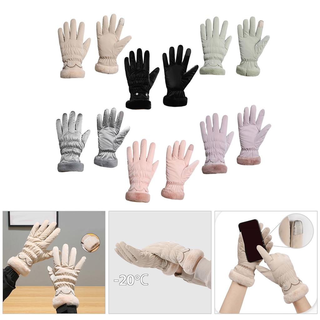 Ski Gloves, Winter Skiing Glove Thermals Gloves Touchscreens Winter Glove, Warm Thickened Gloves for Bike Ridings Hiking