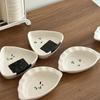 Mini Triangular Ceramic Sauce Dish Perfect For Sushi And Bentos Enhancing Dining Experience With Heat Resistant Design