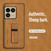 Cases For Sony Xperia 1 VIII Skinsheep PU Leather Magnetic Holder Shockproof Case For Sony Xperia 1 VIII Matte Phone Back Cover