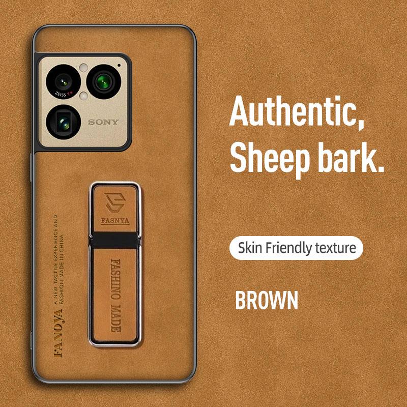 Cases For Sony Xperia 1 VIII Skinsheep PU Leather Magnetic Holder Shockproof Case For Sony Xperia 1 VIII Matte Phone Back Cover