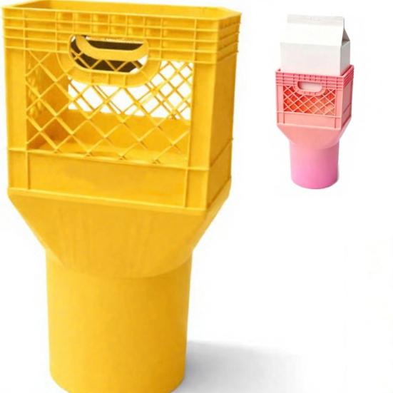 Square Cup Holder Expander for Car, Milk Crate Cup Holder, Anti-Slip Large Drink Stabilizer, Universal Vehicle Spill Proof Organizer for Truck SUV
